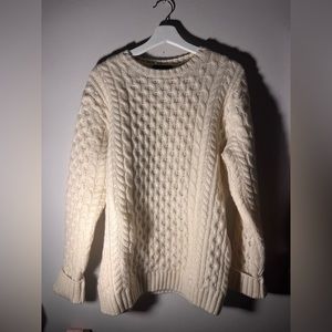 BRANDY MELVILLE WINONA HEAVY WOOL CABLE KNIT SWEATER